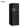 Smad 80L Portable Small Size Classic Double Door Retro Refrigerator